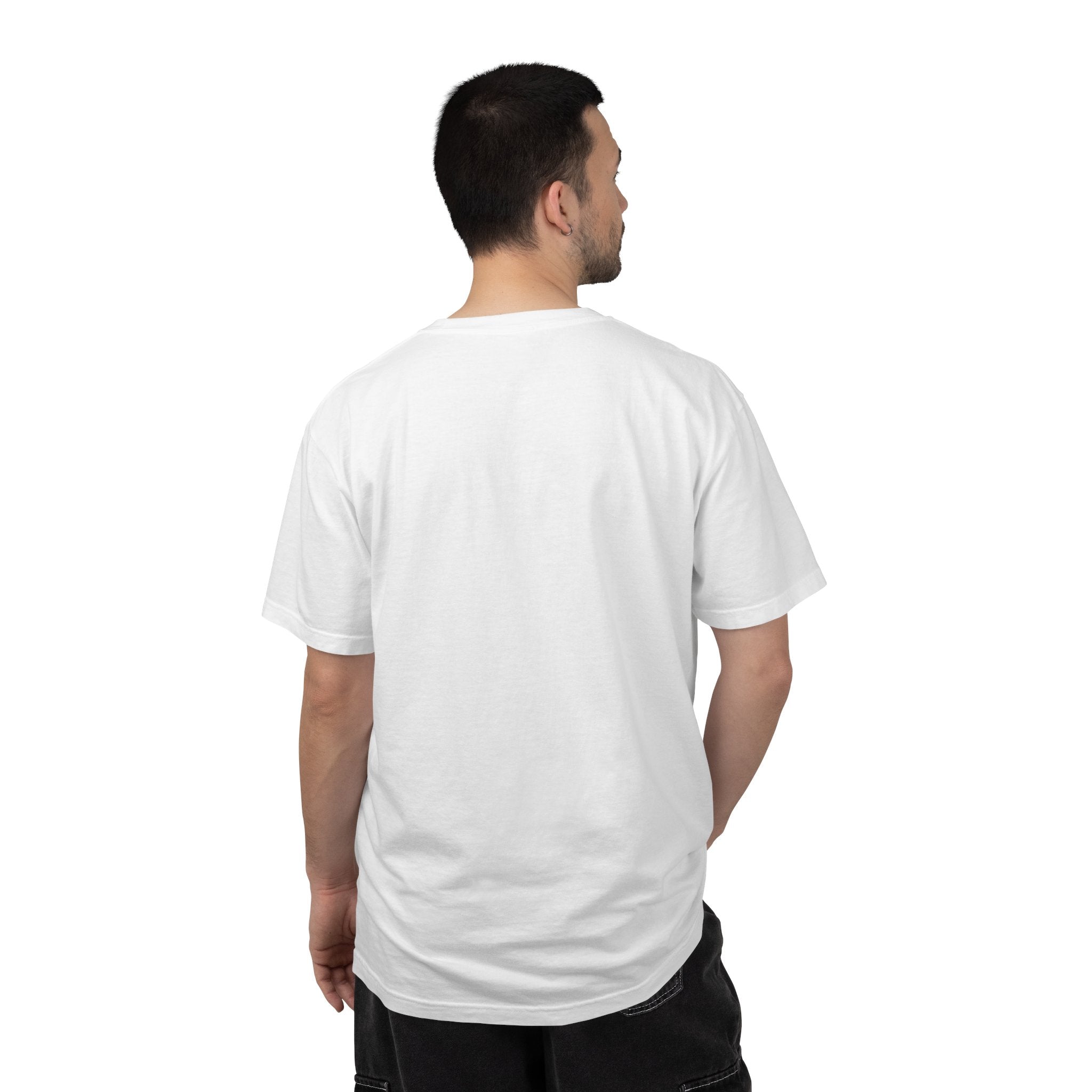 Minimal 'MNTH' Chest Logo T‑Shirt — Garment-Dyed Casual Tee