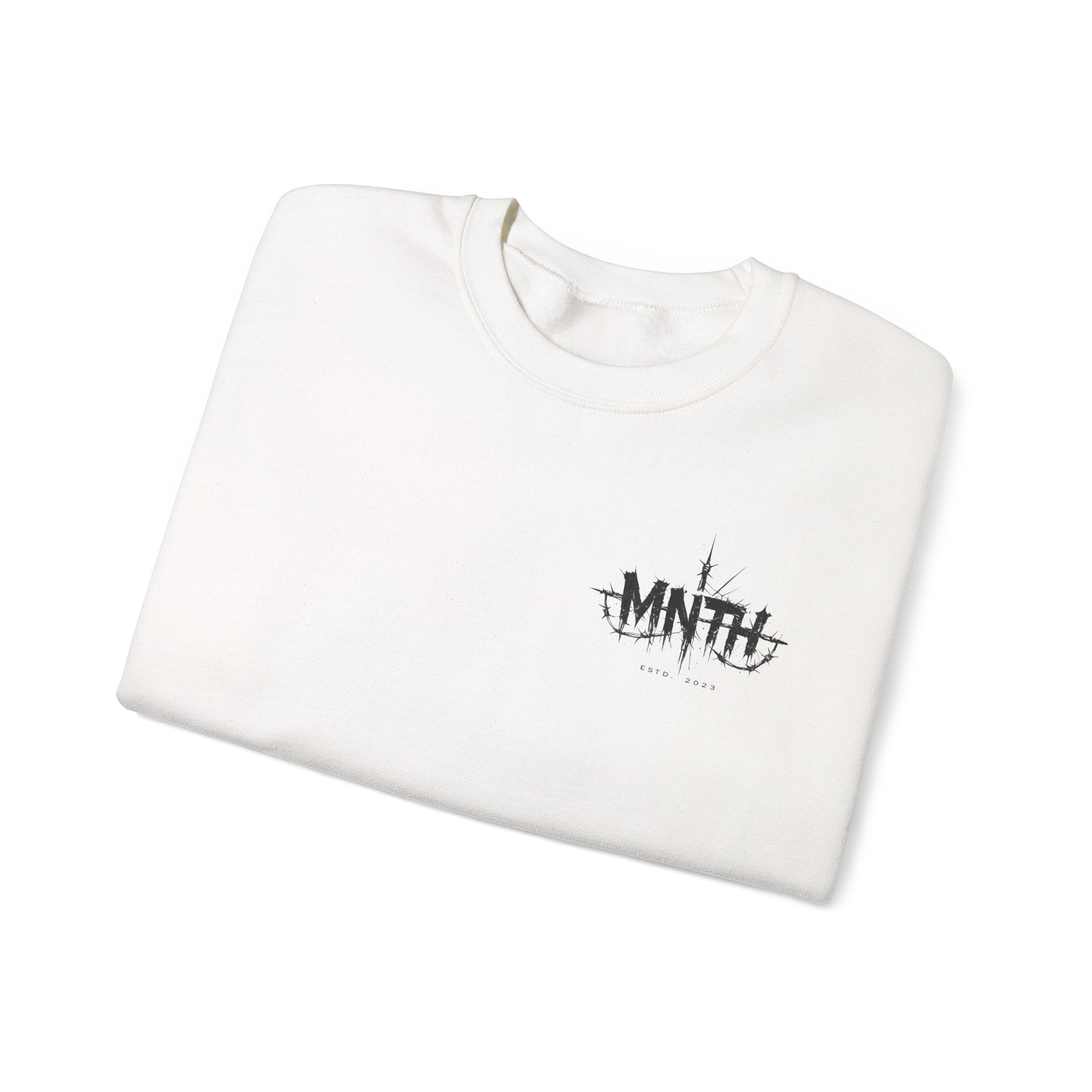 Crewneck Sweatshirt — Minimal 'MNTH' Logo Streetwear Pullover