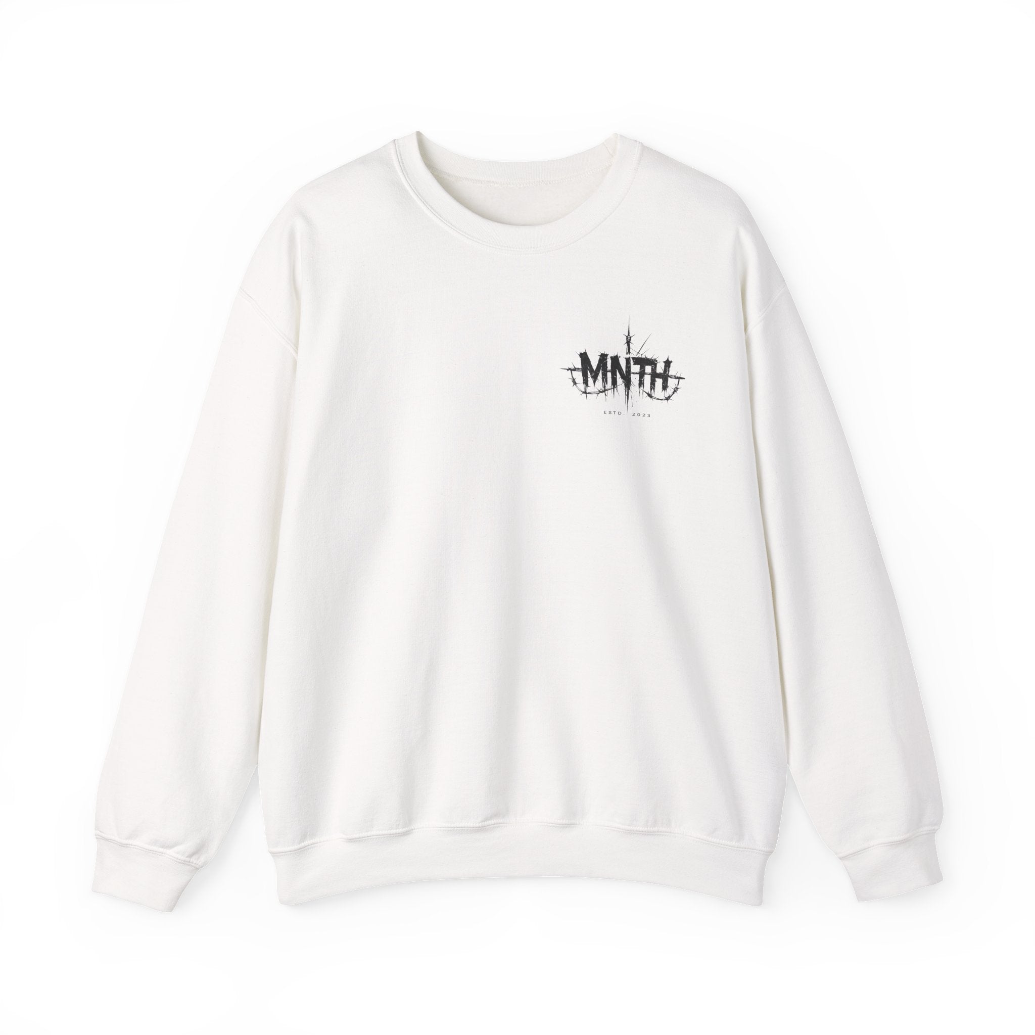 Crewneck Sweatshirt — Minimal 'MNTH' Logo Streetwear Pullover